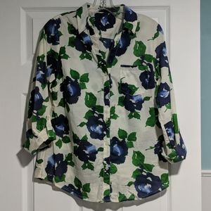 The Limited floral women's blouse